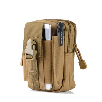 Открит Мъжки поясен пакет Bum Bag Pouch Водоустойчив тактически военен спортен ловен колан Molle Найлонови чанти за мобилни телефони Инструменти за пътуване