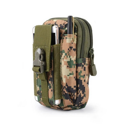 Открит Мъжки поясен пакет Bum Bag Pouch Водоустойчив тактически военен спортен ловен колан Molle Найлонови чанти за мобилни телефони Инструменти за пътуване