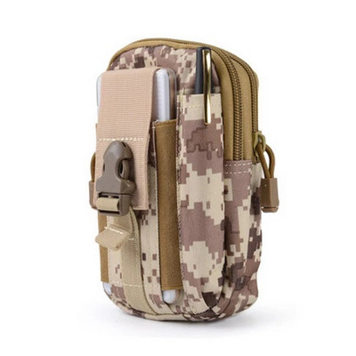 Открит Мъжки поясен пакет Bum Bag Pouch Водоустойчив тактически военен спортен ловен колан Molle Найлонови чанти за мобилни телефони Инструменти за пътуване