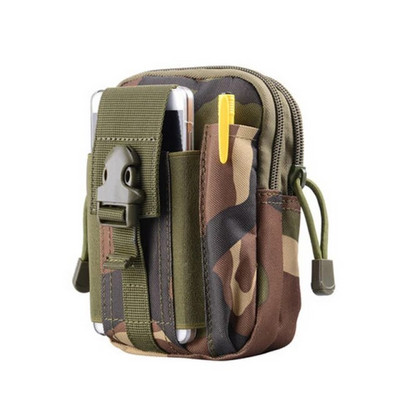 Открит Мъжки поясен пакет Bum Bag Pouch Водоустойчив тактически военен спортен ловен колан Molle Найлонови чанти за мобилни телефони Инструменти за пътуване