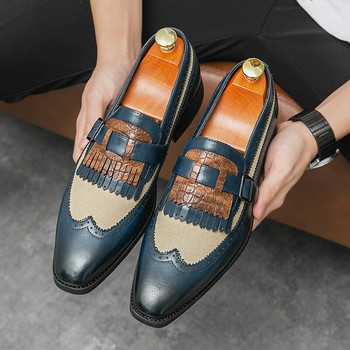 Golden Sapling Leisure Brogue Ανδρικά παπούτσια από ρετρό φλατ Oxfords Classics Loafers Ανδρικά παπούτσια για επαγγελματικό πάρτι