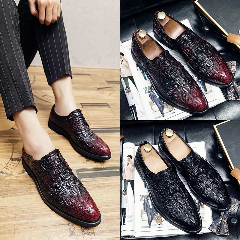 Hot Sale Férfi ruha Cipők Luxus Férfi Esküvői Cipők Ruha Oxford Bőr Légáteresztő mokaszin Platform Eredeti Férfi Brogue Cipők
