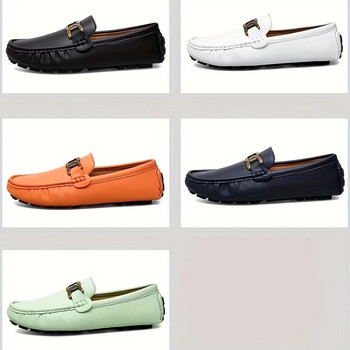 Нови летни дишащи обувки за 2023 г. Мъжки кожени мокасини Марков дизайн Ръчно изработени мъжки апартаменти Меки мокасини Обувки-лодки Дизайнерски обувки