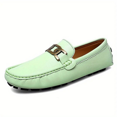 Nauji 2023 m. Vasarą kvėpuojantys batai Vyriški odiniai bateliai Prekės ženklo dizaino rankų darbo vyriški plokščiapadžiai minkšti mokasinai valčių batai dizainerių kurti batai