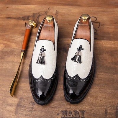 38–48 m. vyriškų suknelių dizaineris, oficialios odos, 2023 m. mados verslo vestuvių vakarėlis Prabangus prekės ženklas Vyriški batai Oksfordo batai Vyriška avalynė