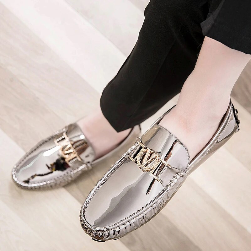 Vyriški Prabangūs Loafers Dizaineris mokasinai Prekės ženklas Driving Fashion Lakinė Oda Valtis Klasikiniai Vyriški Vasariniai Kasdieniai Batai Avalynė