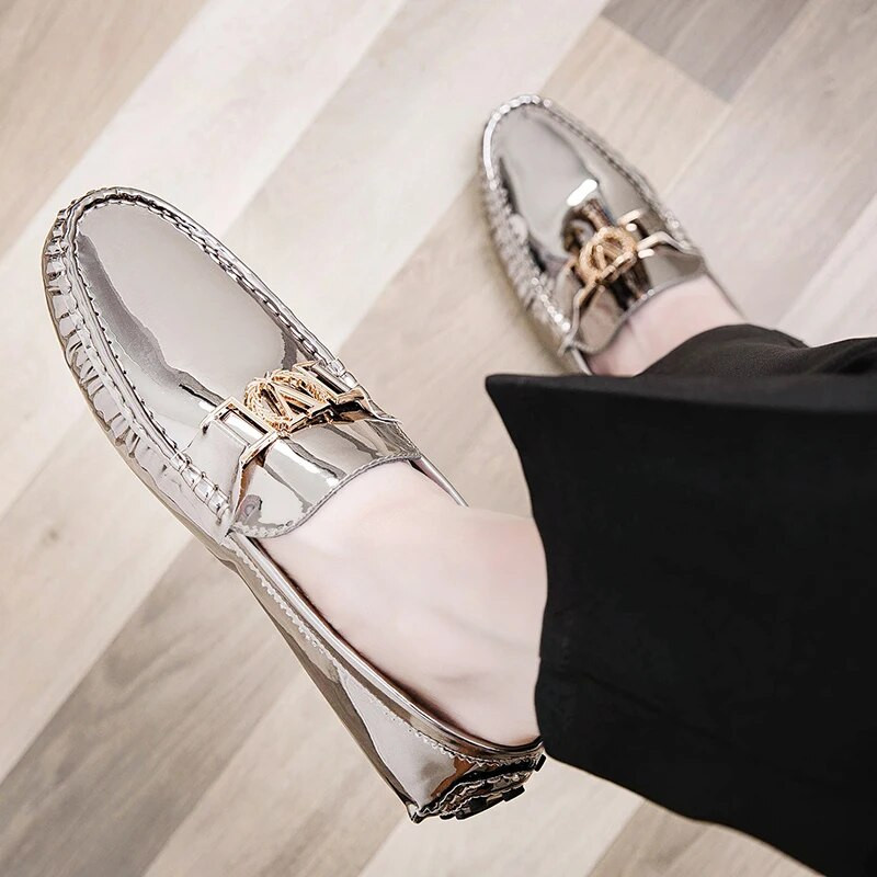 Vyriški Prabangūs Loafers Dizaineris mokasinai Prekės ženklas Driving Fashion Lakinė Oda Valtis Klasikiniai Vyriški Vasariniai Kasdieniai Batai Avalynė