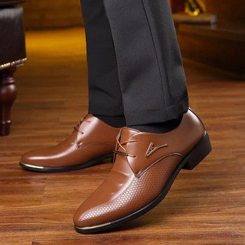 Луксозни мъжки обувки за мъже, мокасини с голям размер, маркови кожени мъжки официални мъжки рокли, модни оксфордски бизнес дизайн, оксфордски обувки