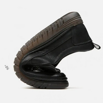 Ръчно изработени обувки от телешка кожа за мъже Ежедневни бизнес обувки Леки мокасини с меко дъно Мъжки обувки с равни обувки за шофиране