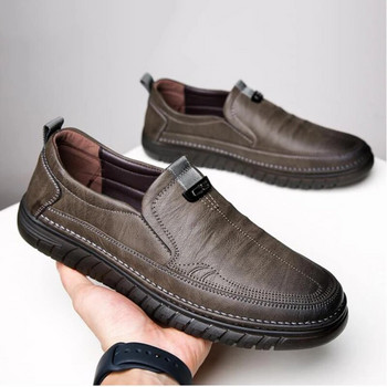Висококачествени външни удобни модни меки класически неплъзгащи се плоски мокасини, ръчно изработени мъжки ежедневни обувки от телешка кожа