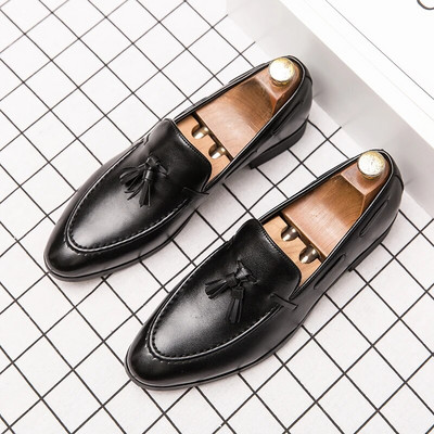 2023 m. Vyriški kutai Loafers Pu Odiniai Oficialūs Batai Suknelė Batai Vyras Elegantiška laisvalaikio avalynė Nemokamas pristatymas Mocassin Homme