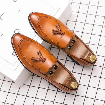 2023. Muške mokasine s kićankama Svečane cipele od pu kože Natikače Muška elegantna obuća za slobodno vrijeme Besplatna dostava Mocassin Homme
