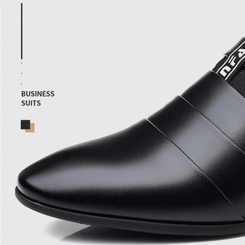 Класическа бизнес рокля Мъжки обувки Официални обувки без приплъзване Мъжки обувки Oxfords Висококачествени кожени обувки за мъже Мокасини