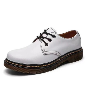 Мъжки обувки , модни удобни, ежедневни работни обувки с връзки, британски стил, ниски помощни мъжки ботуши Martin
