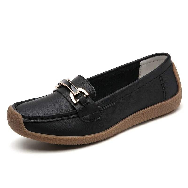Nauji Natūralios Odiniai Slip On Mocasins Mokasinai Moteriški Loafers Pavasario Rudens Motinos Batai Laisvalaikio batai Moterims Mokasinai