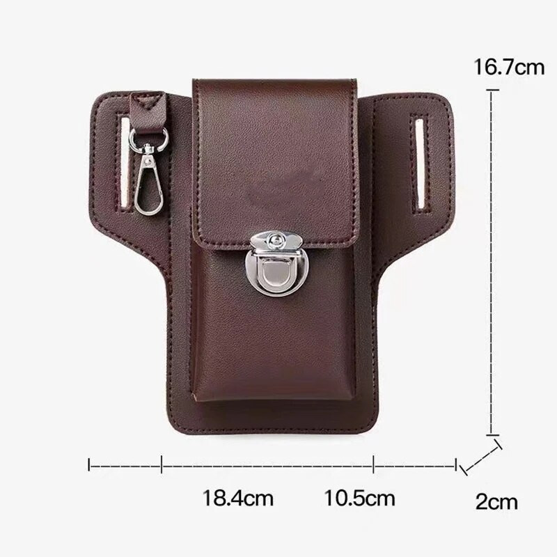 Mood Nahast meeste vöökott Telefoni kott Kotid Vöökott Meeste vöökott Multifunktsionaalne veekindel vöökott Ristkehaga kotid