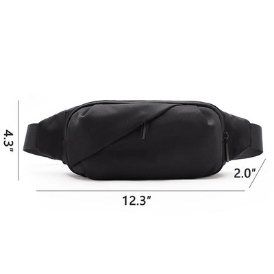 TINYAT Vyriškas liemens krepšio komplektas Kelioninis sportinis vyriškas „Fanny“ paketas, didelė piniginė, telefono diržo krepšys, vyriškas pečių krepšys, 4 kišenės