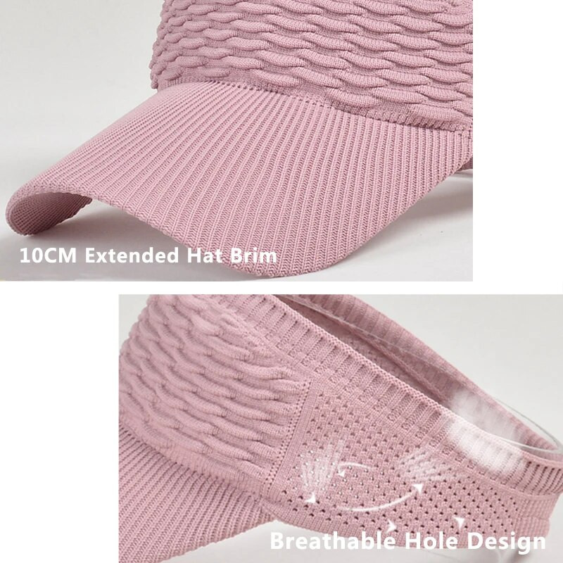 Új egyszínű pamut üres cilinder kültéri sport kerékpáros napellenzők sapkák légáteresztő lyukas napsapka rugalmas állítható baseball sapkák