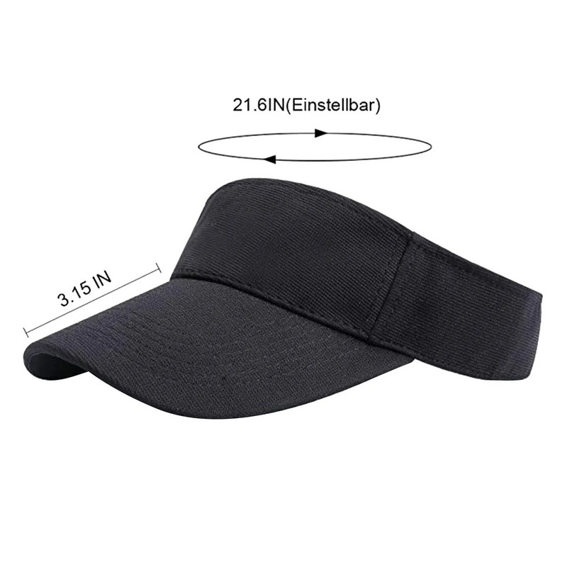 Paplūdimio kepurės moterims Tuščios viršūnės sportinė kepurė Reguliuojama nuo saulės skrybėlė Chapeau Femme Summer Sunbonnet Caps шляпа женская летняя