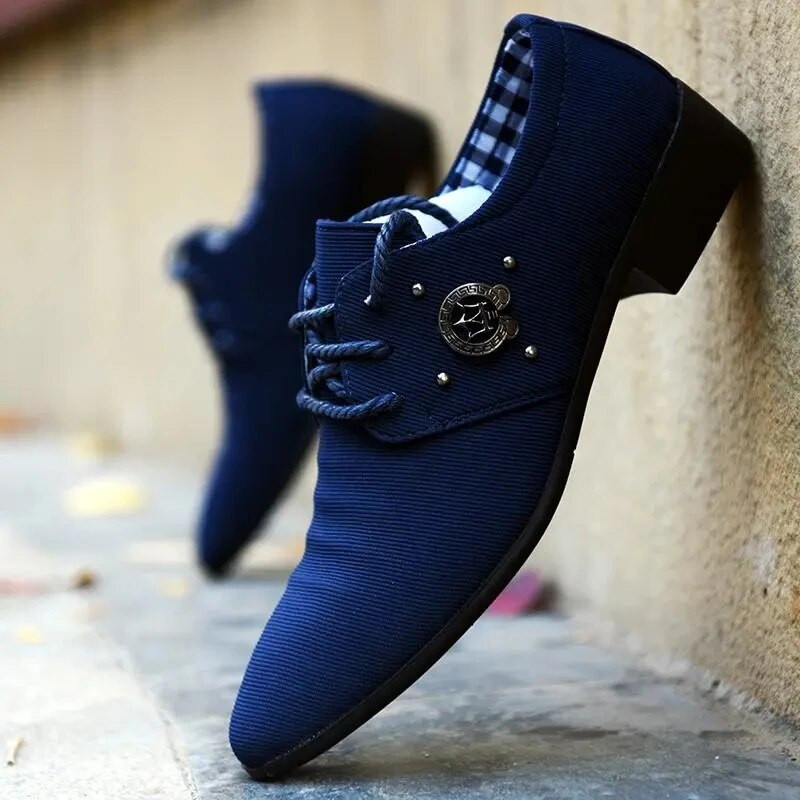 2023 Platnene Derby cipele Muške svečane cipele Vjenčane platnene cipele za ležerne cipele Muška svečana obuća Mixcolor Mokasine mokasinke za muške cipele