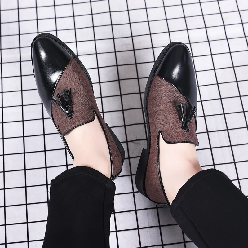 Modna poslovna muška obuća Muške cipele za vjenčanje Ležerne poslovne oksfordice za muškarce Klubske cipele za vjenčanje veće veličine