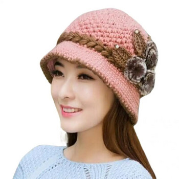 Отлична плетена шапка 6 цвята Дамска шапка Дишаща супер мека ултрадебела дамска топла зимна шапка за защита на ушите