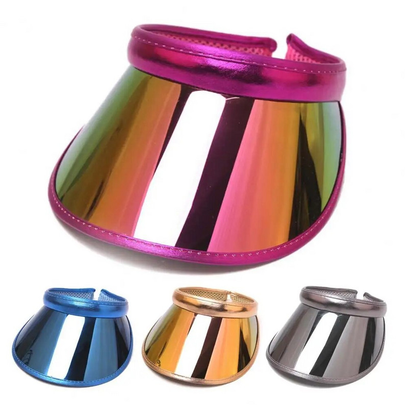 Καπέλο παραλίας Ελαστική Πλάτη Cozy Αντιηλιακή Προστασία Φορητό ιριδίζον χρώμα αντηλιακό καπέλο ηλίου για ιππασία