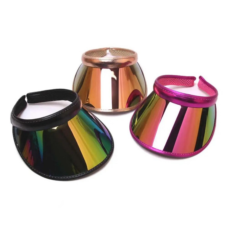 Καπέλο παραλίας Ελαστική Πλάτη Cozy Αντιηλιακή Προστασία Φορητό ιριδίζον χρώμα αντηλιακό καπέλο ηλίου για ιππασία