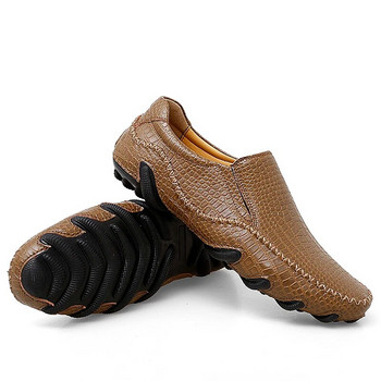 Нови мъжки ежедневни обувки Рокля за открито Мъжки равни маратонки Дишащи обувки за шофиране Висококачествени луксозни мокасини