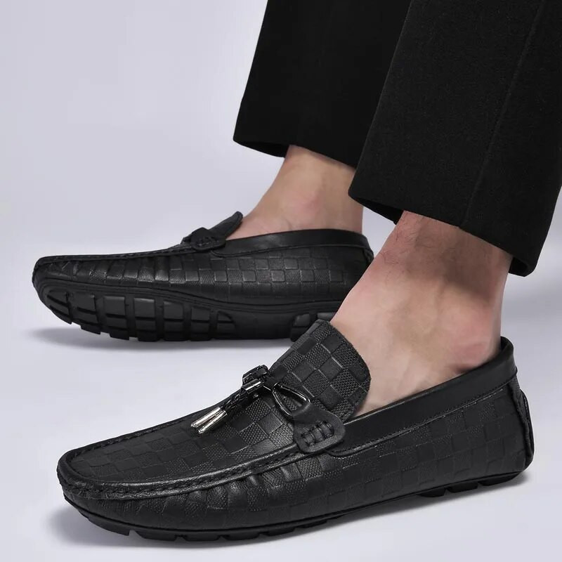 Mados vyriškų suknelių dizainerio mokasinai prabangūs vairavimo verslo oficialūs žirniai Laisvalaikio vyriški batai vyrams