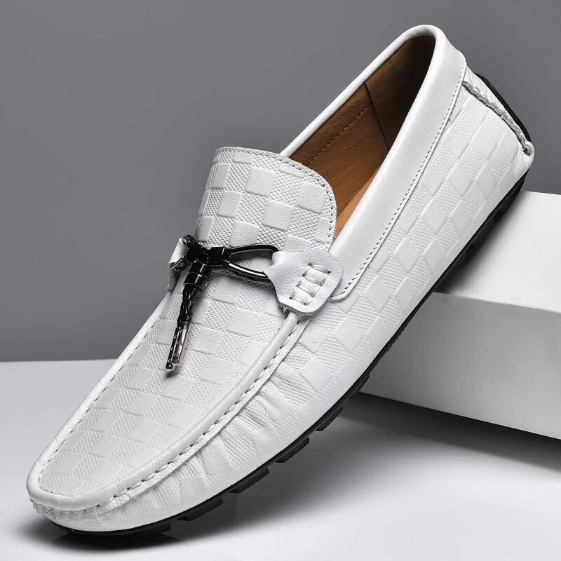 Mados vyriškų suknelių dizainerio mokasinai prabangūs vairavimo verslo oficialūs žirniai Laisvalaikio vyriški batai vyrams