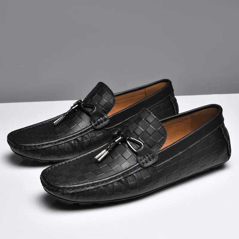 Mados vyriškų suknelių dizainerio mokasinai prabangūs vairavimo verslo oficialūs žirniai Laisvalaikio vyriški batai vyrams