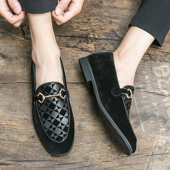 Gentleman Business Formal Casual Δερμάτινα Ανδρικά Μόδα Loafers Παπούτσια με φόρεμα Κλασικά ιταλικά παπούτσια γραφείου Oxford για άνδρες
