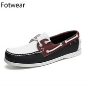 odinės valties batai Vyriški batai Didelio dydžio 46 45 Odiniai laisvalaikio batai Klasikiniai vairavimo batai Biuro tinginiai batai Vyriški plokščiapadžiai