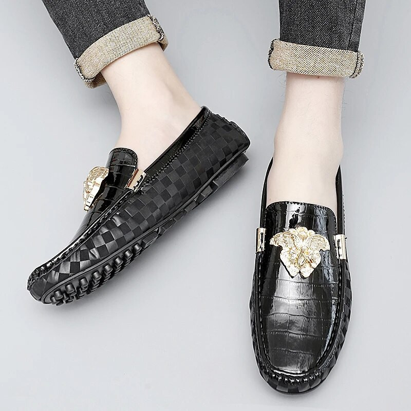 plius 35–47 dydžio vyriški dizainerio biuro laisvalaikio vairavimo langai Prabangūs Loafers Verslo mokasininiai batai vyrams, Moterys