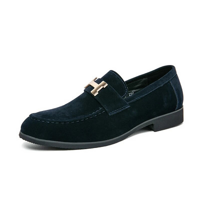 Luksuzne jednobojne svečane cipele Muške mekane kožne cipele Muške ležerne mokasine za muškarce Zapatos De Hombre cipele za vožnju Muške dnevne