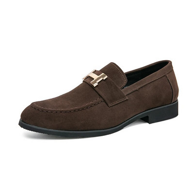 Luksuzne jednobojne svečane cipele Muške mekane kožne cipele Muške ležerne mokasine za muškarce Zapatos De Hombre cipele za vožnju Muške dnevne