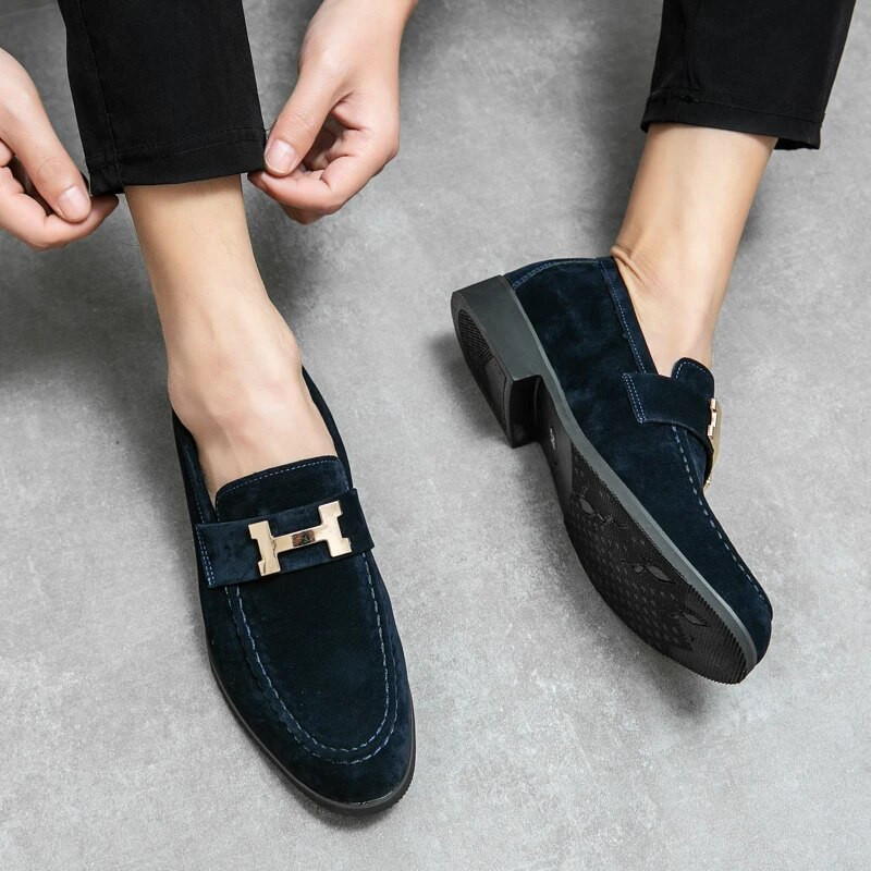 Luksuzne jednobojne svečane cipele Muške mekane kožne cipele Muške ležerne mokasine za muškarce Zapatos De Hombre cipele za vožnju Muške dnevne