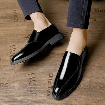 Κορεάτικο στιλ Oxfords Dress Designer Office Ανδρικό επαγγελματικό δερμάτινο κοστούμι Υποδήματα Loafers Πολυτελή επίσημα παπούτσια γάμου ανδρικά για άνδρες
