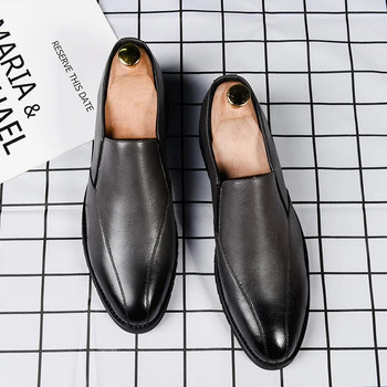 Κορεάτικο στιλ Oxfords Dress Designer Office Ανδρικό επαγγελματικό δερμάτινο κοστούμι Υποδήματα Loafers Πολυτελή επίσημα παπούτσια γάμου ανδρικά για άνδρες