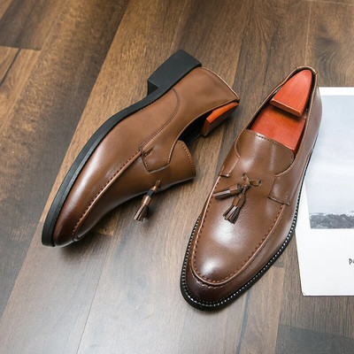 Pavasario rudens odiniai vyriški batai Oksfordo laisvalaikio batai Kutas Klasikiniai sportbačiai Patogi avalynė Suknelė Batai Didelis Dydis 48 Butai