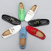 Didelis dydis 35-48 Vyrai Moterys Lakinės odos dizainerio Kasdieniai Slip ant Prabangūs Loafers Mocasins Gamintojas Vairavimo Valtis Žirniai Batai Avalynė