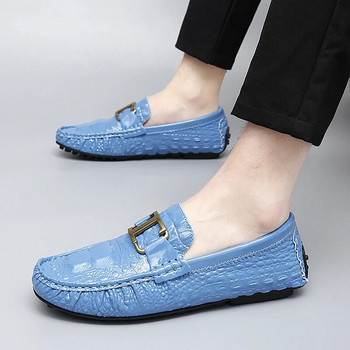 Μεγάλο μέγεθος 35-48 Ανδρικά Γυναικεία Patent Leather Designer Casual Slip on Luxury Loafers Moccasins Μάρκα Driving Boat Peas Παπούτσια