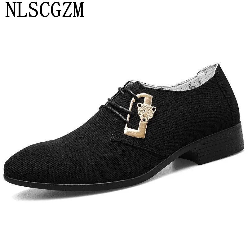 Luksuzni brend Klasične Oxford cipele za muškarce Breather platnene cipele Muške svečane vjenčane muške cipele Herren Schuhe Sepatu Pria