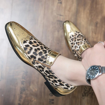Ανδρικά παπούτσια σχεδιαστών πολυτελείας γυαλιστερό χρυσό ασημένιο μπουλόκ Γαμήλια παπούτσια για επιστροφή στο σπίτι Flats Casual loafer φόρεμα Sapatos Tenis Masculino
