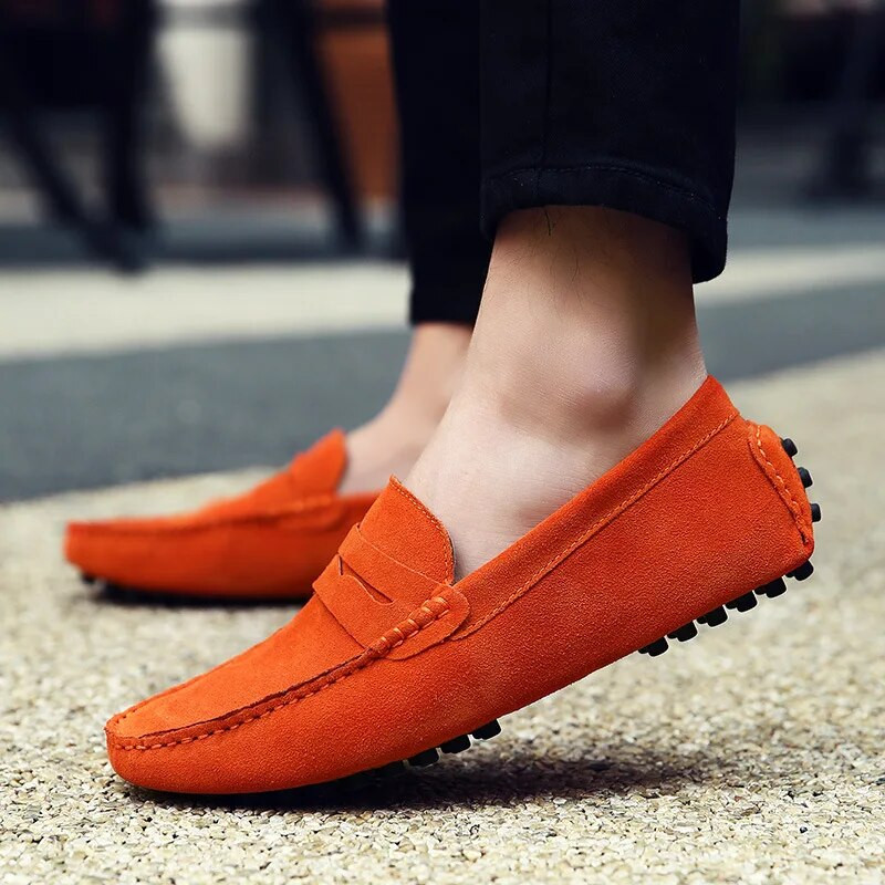 49 dydis Vyriški laisvalaikio avalynė Madingi vyriški batai odos Vyriški Loafers Mocasins Slip On Vyriški vienodi vyriški vairavimo batai 