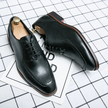 Британски стил Мъжки обувки Висококачествени банкетни обувки Мъжки сватбени обувки Мъжки бизнес обувки за конференции