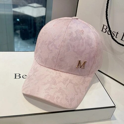 Moteriškos korėjietiškos kepuraitės, kvėpuojančios beisbolo kepuraitės, mažos M standartinės tinklinės kamufliažinės kepurės Visoms tinkančios kepurės nuo saulės