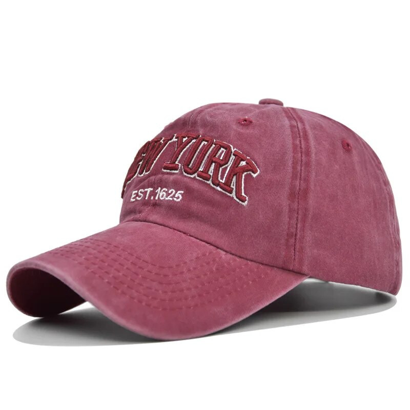 2023 Cross Border új mosó pamut sapka NEW York hímzett baseball sapka napfénykalap hímzett bomber szemellenzők napernyő kalap