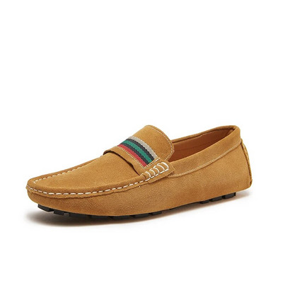 Vintažiniai  odos laisvalaikio batai vyrams Prabangūs prekės ženklo Slip on Formal Loafers Vyriški mokasinai itališki juodi vyriški vairavimo batai